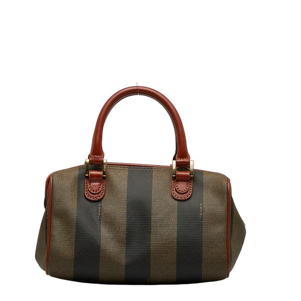 フェンディ ペカン ミニ ハンドバッグ ショルダーバッグ 2WAY カーキ ブラウン PVC レザー レディース FENDI 【中古】