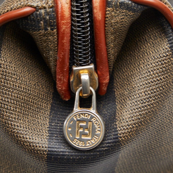 フェンディ ペカン ミニ ハンドバッグ ショルダーバッグ 2WAY カーキ ブラウン PVC レザー レディース FENDI 【中古】