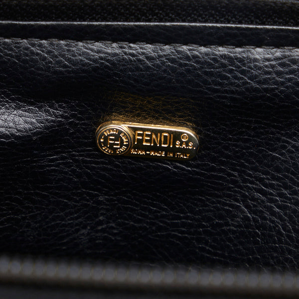 フェンディ ペカン ミニ ハンドバッグ ショルダーバッグ 2WAY カーキ ブラウン PVC レザー レディース FENDI 【中古】