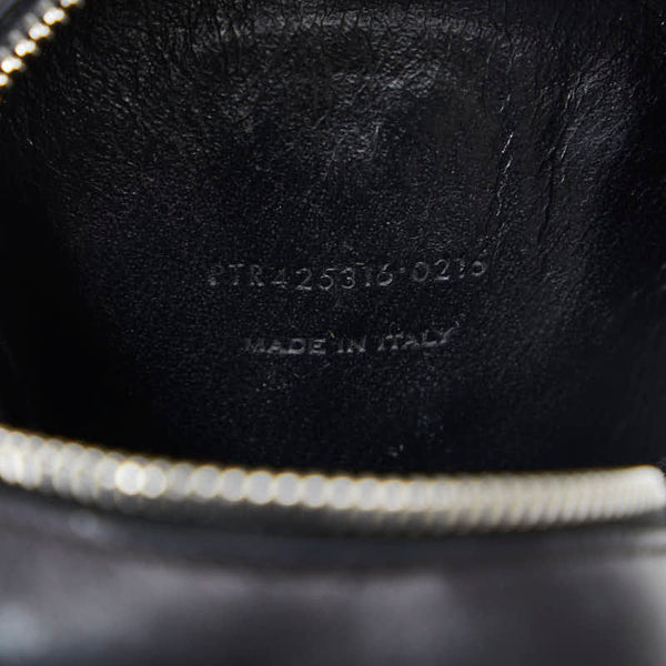 サンローラン モノグラム YSL ポーチ ブラック レザー レディース SAINT LAURENT 【中古】