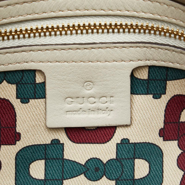 グッチ グッチシマ バンブー ハワイ2008 ハンドバッグ ショルダーバッグ 2way 189869 ホワイト レザー レディース GUCCI 【中古】