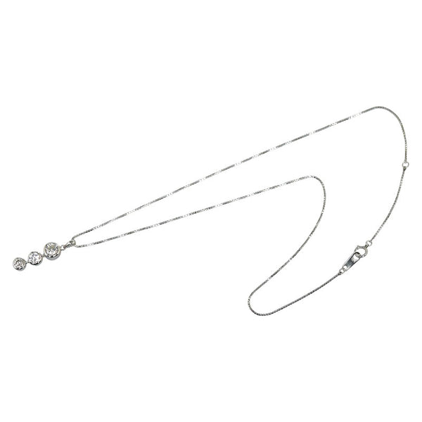 Pt900 プラチナ ダイヤ1.00ct ネックレス ペンダント レディース 【中古】