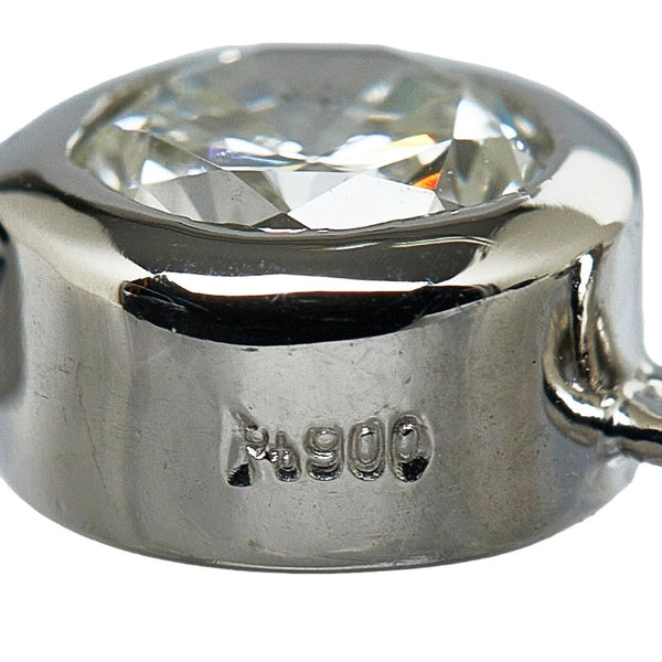 Pt900 プラチナ ダイヤ1.00ct ネックレス ペンダント レディース 【中古】