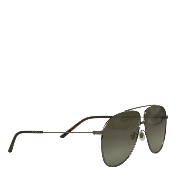 グッチ ティアドロップ メタルフレーム サングラス GG0440S シルバー プラスチック メンズ GUCCI 【中古】