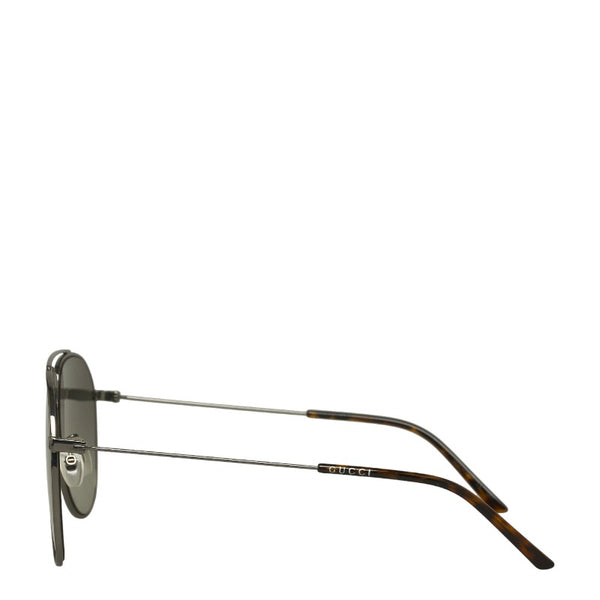 グッチ ティアドロップ メタルフレーム サングラス GG0440S シルバー プラスチック メンズ GUCCI 【中古】