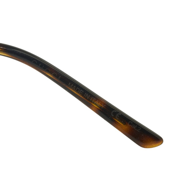 グッチ ティアドロップ メタルフレーム サングラス GG0440S シルバー プラスチック メンズ GUCCI 【中古】