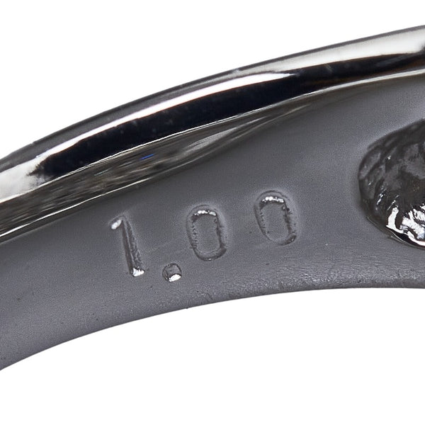 Pt900 プラチナ ダイヤ1.00ct パヴェ リング 指輪 レディース 13号 【中古】