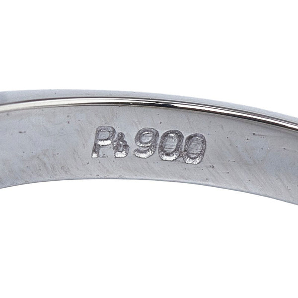 Pt900 プラチナ サファイア1.91ct ダイヤ0.55ct リング 指輪 レディース 16号 【中古】