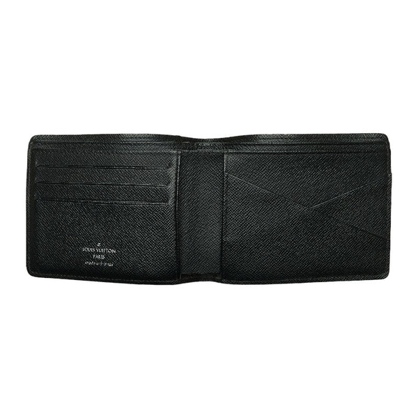 ルイ ヴィトン モノグラム エクリプス ポルトフォイユ スレンダー 二つ折り財布 M80906 グレー PVC メンズ LOUIS VUITTON 【中古】