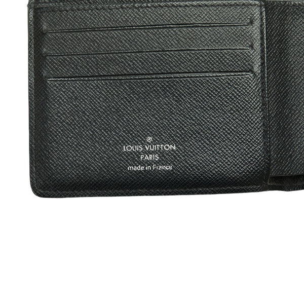ルイ ヴィトン モノグラム エクリプス ポルトフォイユ スレンダー 二つ折り財布 M80906 グレー PVC メンズ LOUIS VUITTON 【中古】