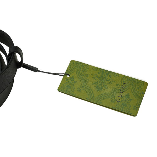 グッチ GGマーモント ダブルG ベルト 80/32 414516 ブラック ゴールド レザー レディース GUCCI 【中古】