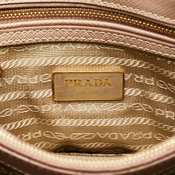 プラダ サフィアーノ ハンドバッグ ショルダーバッグ 2WAY BL0838 ライトピンク レザー レディース PRADA 【中古】
