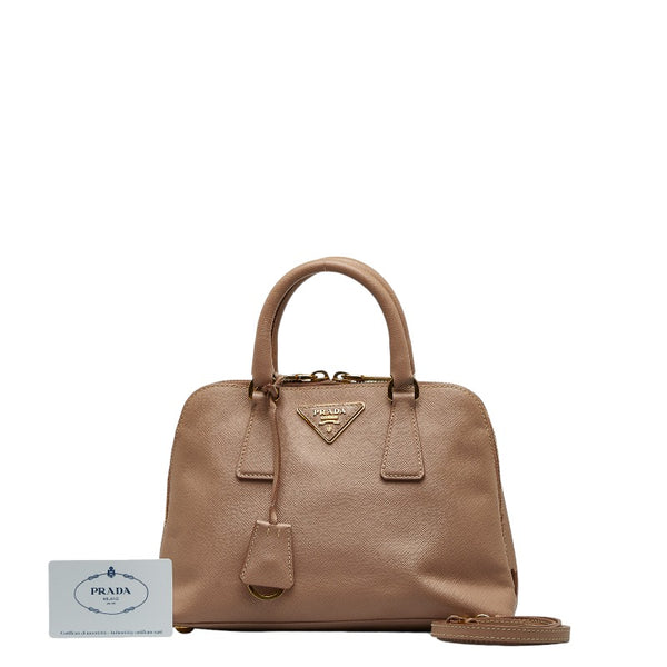 プラダ サフィアーノ ハンドバッグ ショルダーバッグ 2WAY BL0838 ライトピンク レザー レディース PRADA 【中古】