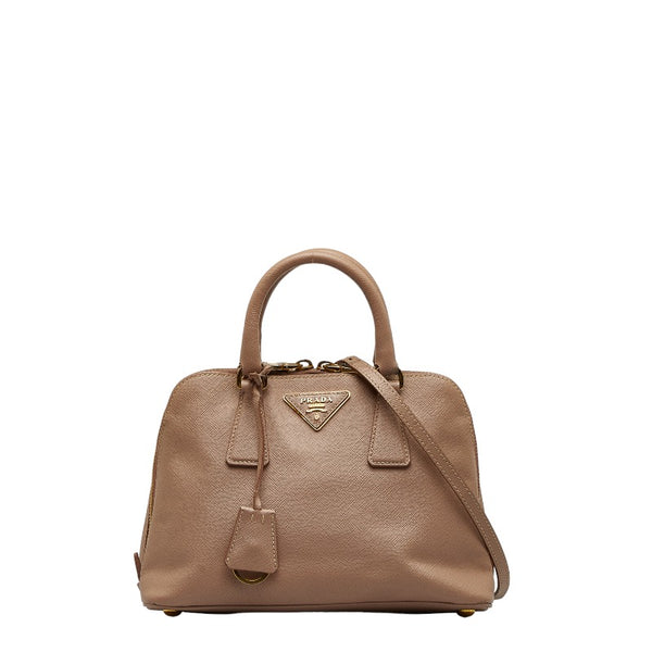 プラダ サフィアーノ ハンドバッグ ショルダーバッグ 2WAY BL0838 ライトピンク レザー レディース PRADA 【中古】