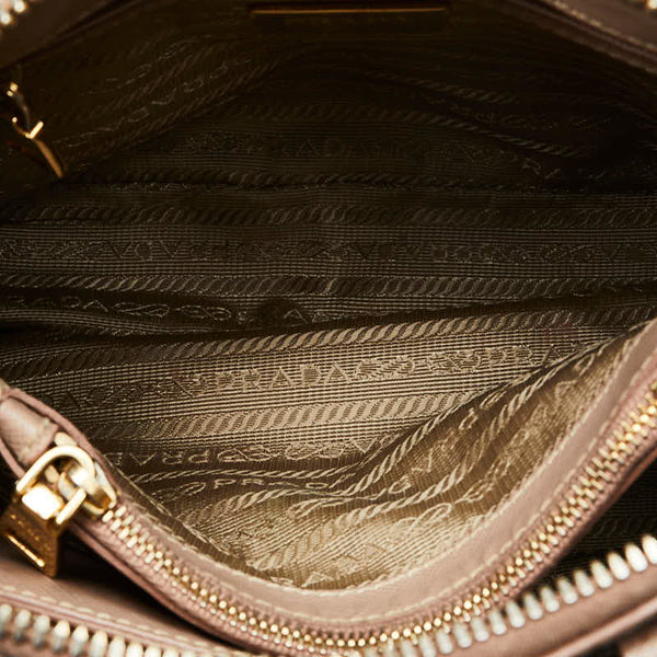 プラダ サフィアーノ ハンドバッグ ショルダーバッグ 2WAY BL0838 ライトピンク レザー レディース PRADA 【中古】