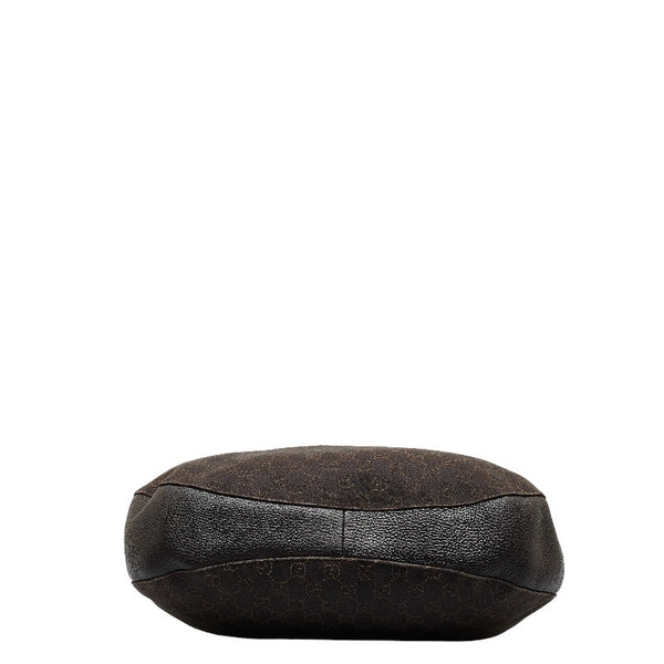 グッチ GG柄 ショルダーバッグ ワンショルダーバッグ 179777 ブラウン キャンバス レザー レディース GUCCI 【中古】