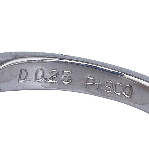 Pt900 プラチナ アコヤパール9.5mm リング 指輪 レディース 9号 【中古】