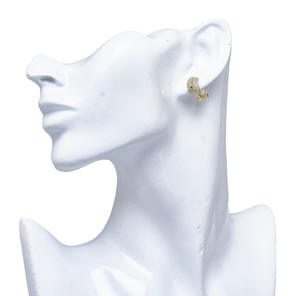 K18YG イエローゴールド ダイヤ1.00ct パヴェ ピアス イヤリング 2WAY レディース 【中古】