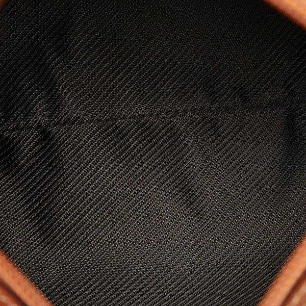 グッチ GGキャンバス ポーチ 29596 ベージュ ブラウン キャンバス レザー レディース GUCCI 【中古】