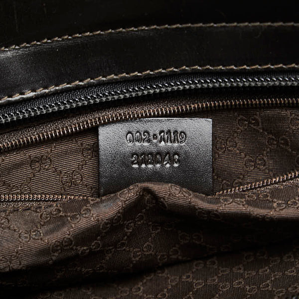 グッチ シェリーライン ハンドバッグ 002 1119 ベージュ マルチカラー キャンバス レザー レディース GUCCI 【中古】