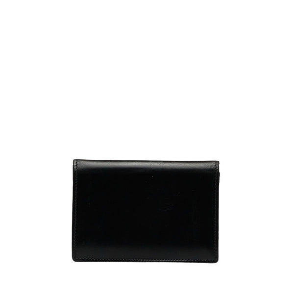 ブルガリ カードケース ブラック レザー レディース BVLGARI 【中古】