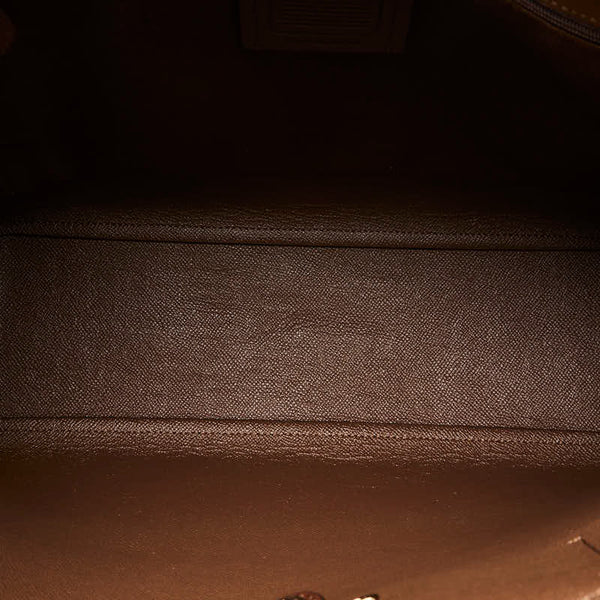 コーチ シグネチャー トートバッグ F67108 ベージュ ブラウン PVC レザー レディース COACH 【中古】