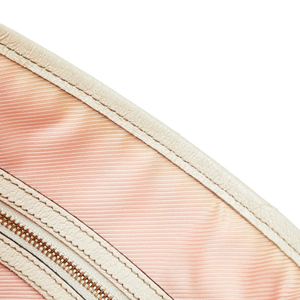 グッチ チェーン柄 総柄 ショルダーバッグ トートバッグ 153009 ホワイト マルチカラー ナイロン レザー レディース GUCCI 【中古】