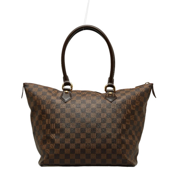 ルイ ヴィトン ダミエ サレヤMM ハンドバッグ トートバッグ N51188 ブラウン PVC レザー レディース LOUIS VUITTON 【中古】