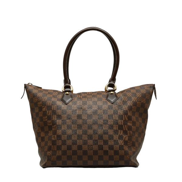 ルイ ヴィトン ダミエ サレヤMM ハンドバッグ トートバッグ N51188 ブラウン PVC レザー レディース LOUIS VUITTON 【中古】