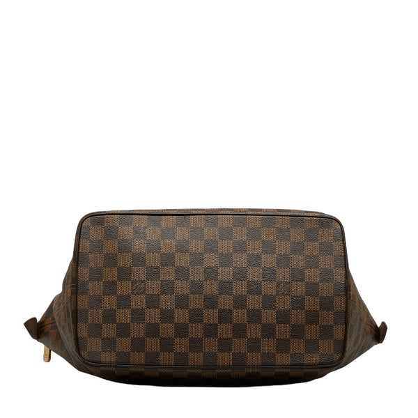 ルイ ヴィトン ダミエ サレヤMM ハンドバッグ トートバッグ N51188 ブラウン PVC レザー レディース LOUIS VUITTON 【中古】