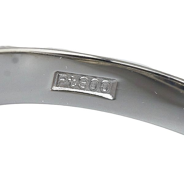 Pt900 プラチナ サファイア1.25ct ラインストーン リング 指輪 レディース 13号 【中古】