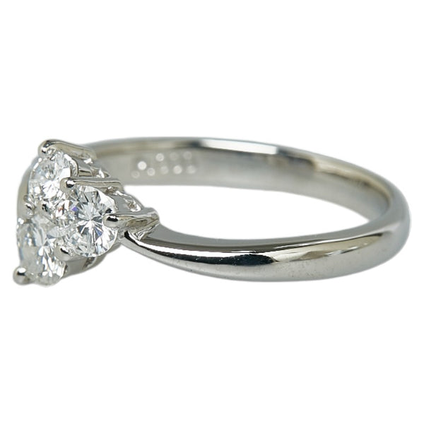 Pt900 プラチナ ダイヤ0.43ct リング 指輪 レディース 9号 【中古】