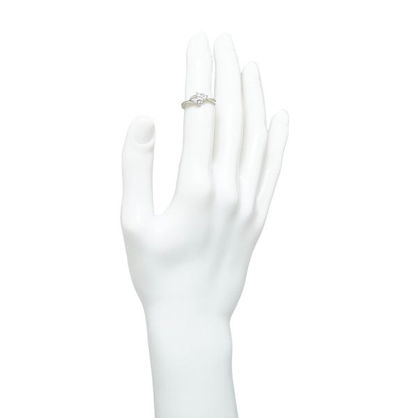 Pt900 プラチナ ダイヤ0.43ct リング 指輪 レディース 9号 【中古】