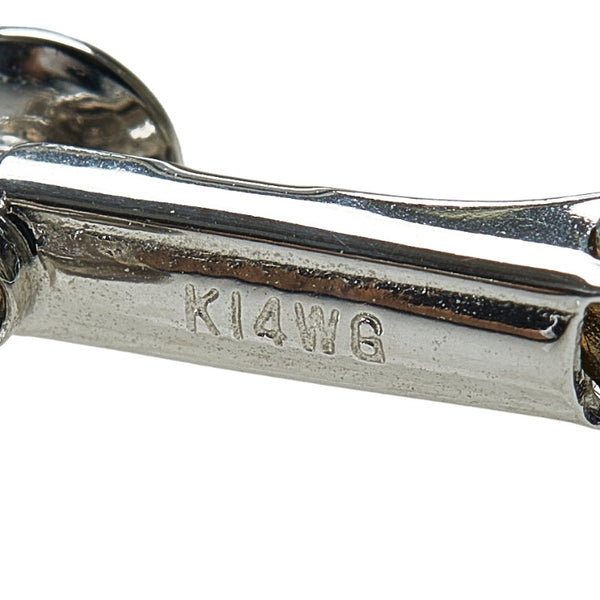 SV925 シルバー K14WG ホワイトゴールド アコヤパール8～8.5mm ネックレス イヤリング セット レディース 【中古】
