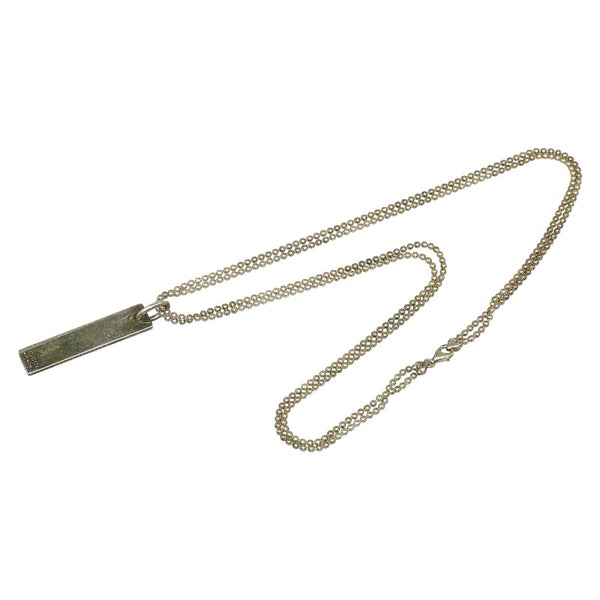 グッチ プレート ネックレス シルバー SV925 シルバー レディース GUCCI 【中古】
