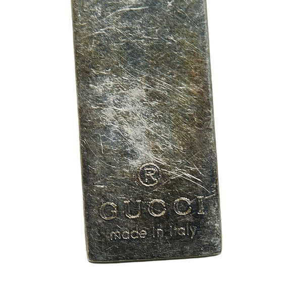 グッチ プレート ネックレス シルバー SV925 シルバー レディース GUCCI 【中古】