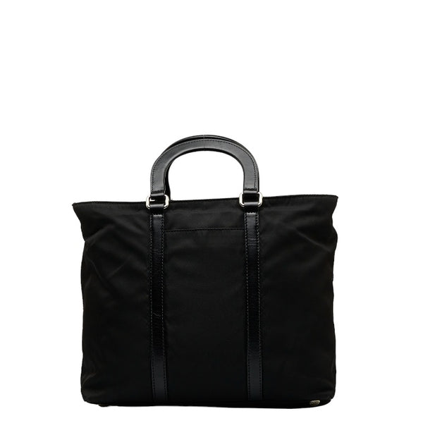プラダ 三角ロゴプレート ハンドバッグ ショルダーバッグ 2WAY ブラック ナイロン レディース PRADA 【中古】