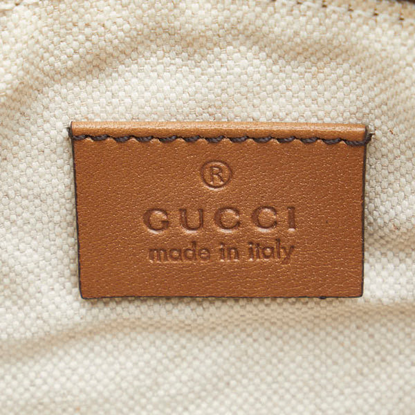 グッチ GGキャンバス トートバッグ ショルダーバッグ 247209 ベージュ キャンバス レザー レディース GUCCI 【中古】