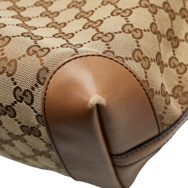 グッチ GGキャンバス トートバッグ ショルダーバッグ 247209 ベージュ キャンバス レザー レディース GUCCI 【中古】