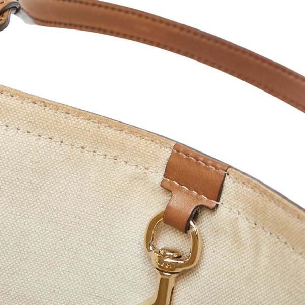 グッチ GGキャンバス トートバッグ ショルダーバッグ 247209 ベージュ キャンバス レザー レディース GUCCI 【中古】