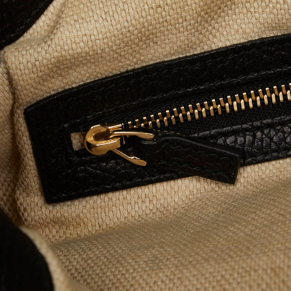 グッチ ソーホー タッセル ショルダーバッグ ハンドバッグ 2WAY 408825 ブラック レザー レディース GUCCI 【中古】