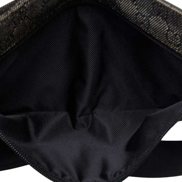 グッチ GGデニム ボディバッグ ウエストバッグ 28566 ブラック デニム レザー レディース GUCCI 【中古】