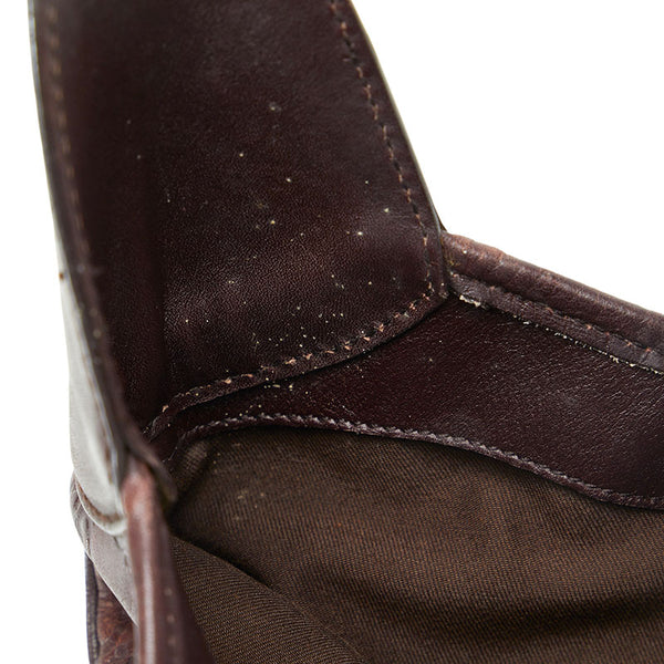 グッチ グッチシマ ジャッキー ワンショルダー 153029 ブラウン レザー レディース GUCCI 【中古】