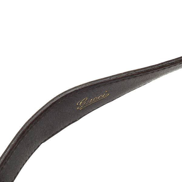 グッチ グッチシマ ジャッキー ワンショルダー 153029 ブラウン レザー レディース GUCCI 【中古】