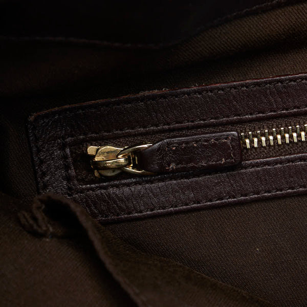 グッチ グッチシマ ジャッキー ワンショルダー 153029 ブラウン レザー レディース GUCCI 【中古】