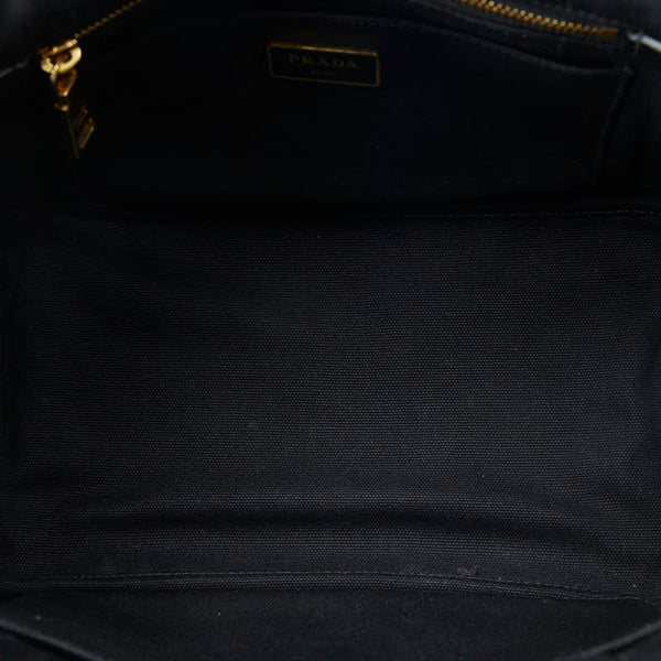 プラダ カナパSS トートバッグ ブラック キャンバス レディース PRADA 【中古】
