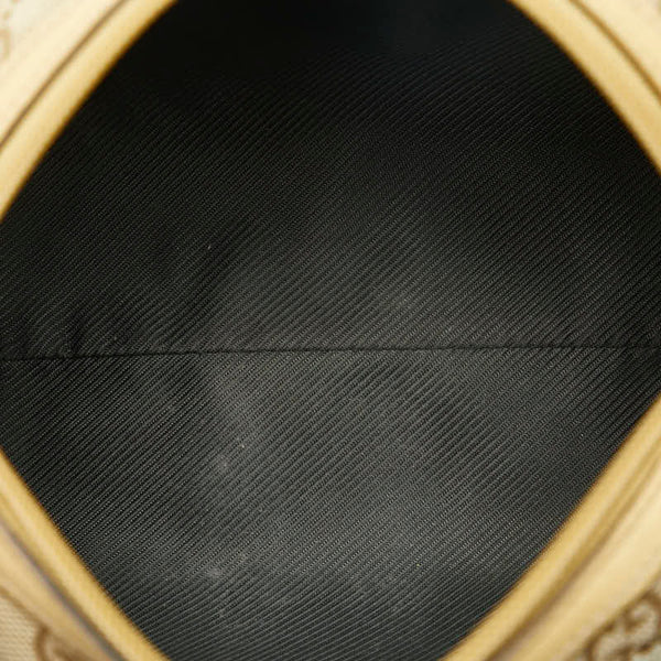 グッチ GGキャンバス ポーチ 29595 ベージュ キャンバス レザー レディース GUCCI 【中古】