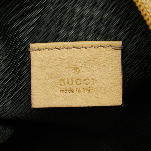 グッチ GGキャンバス ポーチ 29595 ベージュ キャンバス レザー レディース GUCCI 【中古】