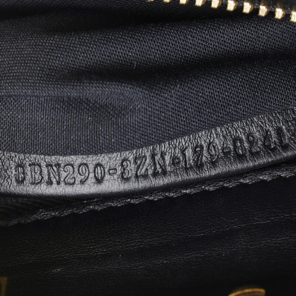 フェンディ ピーカブー ハンドバッグ 8BN290 ブラック レザー レディース FENDI 【中古】
