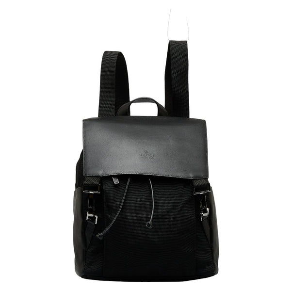 グッチ リュック バックパック 003 0233 ブラック ナイロン レザー レディース GUCCI 【中古】